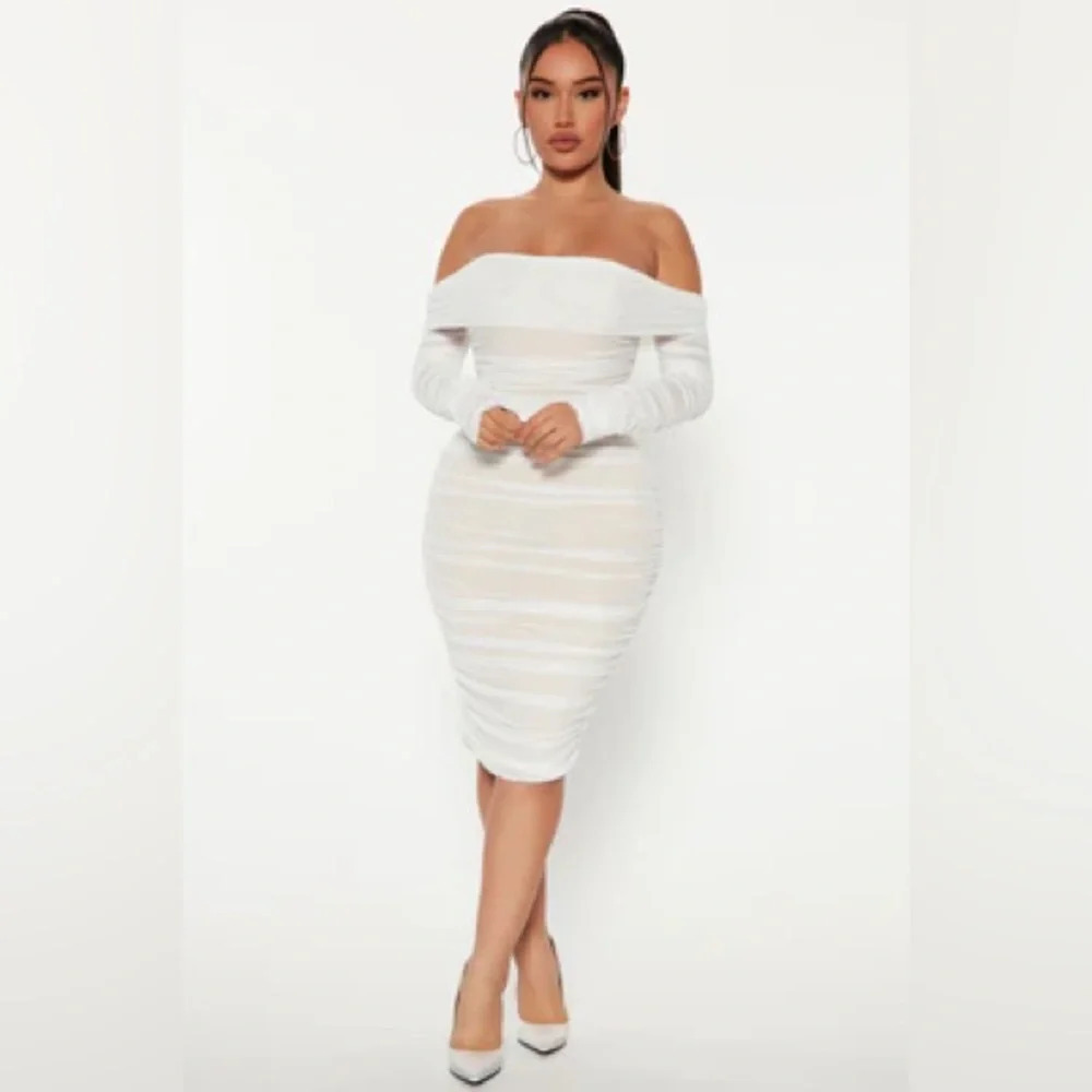Fashion Nova Off Shoulder  Dress